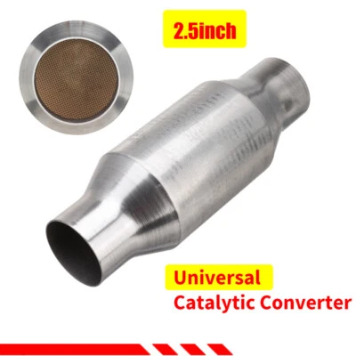 2.5'' inch Catalytic Converter High Flow Metal Core 400 Cell Stainless Steel - image 1 of 4