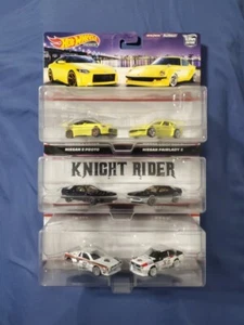 2022 Hot Wheels AUTO CULTURA PREMIUM NISSAN AUDI KNIGHT RIDER CONFEZIONE DA 2 LOTTO DA 3 NUOVE - Foto 1 di 8