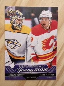 Yaroslav Askarov / Jakob Pelletier Young Guns 2023-24 UD Canvas Checklist #C120 - Picture 1 of 5