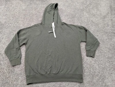 Sudadera grande con capucha polar verde Buffalo David Bitton Pullover para hombre Foto 1 de 4