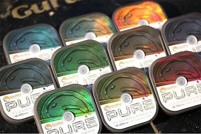 Guru PURE Fluorocarbon Hooklink 50m Coarse Fishing Line - All Breaking Strains - Image 1 of 4