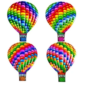 Wrought Iron Hot Air Balloon Wall Decorations Minimalist Wall Art Decorations - Bild 1 von 8