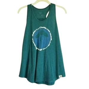 IO Organic Green Tree Graphic Racerback Tank Top Sleeveless Casual Small - Bild 1 von 8
