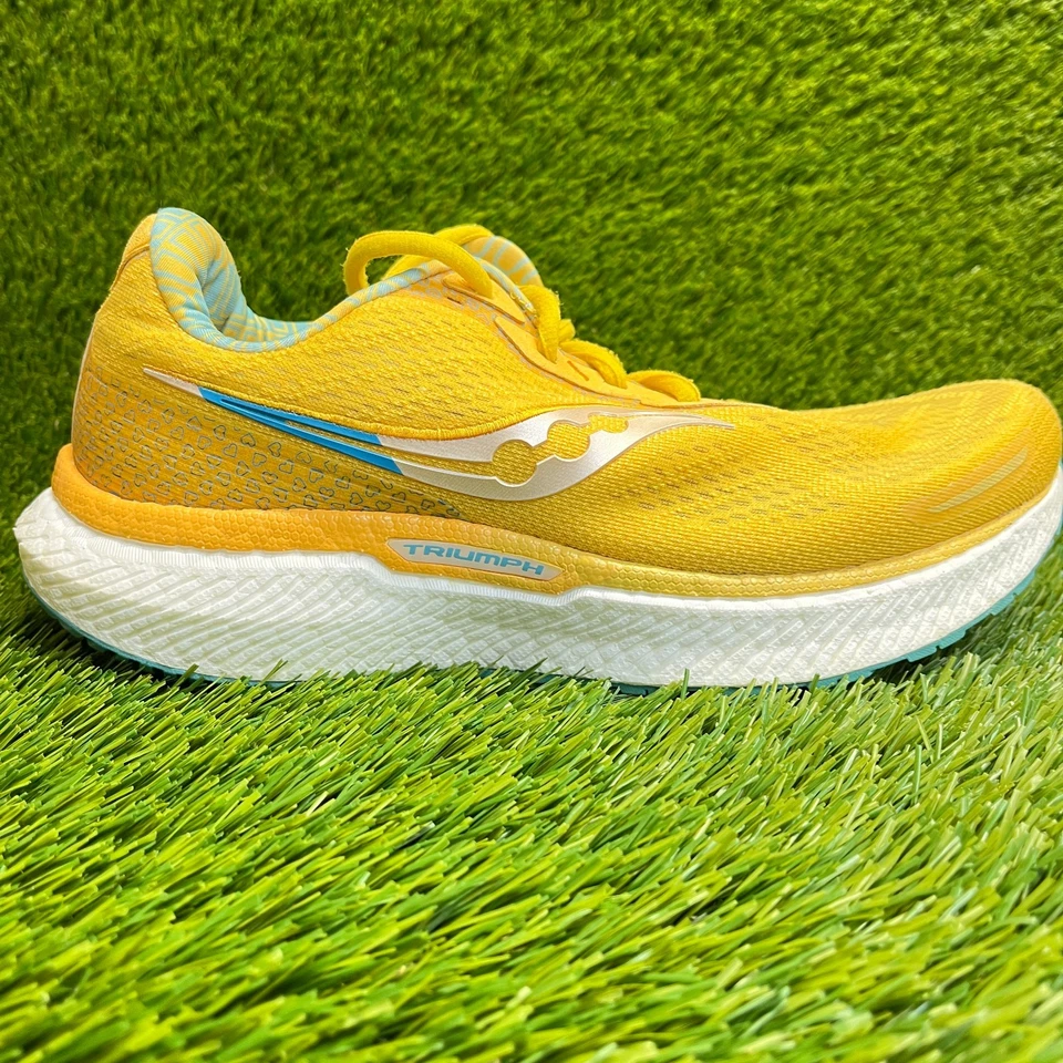 Zapatillas deportivas Saucony Triumph 19 para mujer talla 9,5 amarillo blanco Foto 1 de 4
