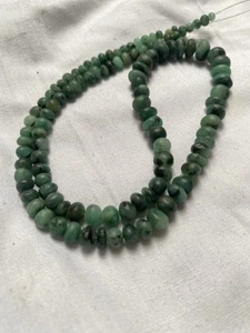 Emerald round Beads 7-3 mm 16 inches strand  for jewelry making - Picture 1 of 4