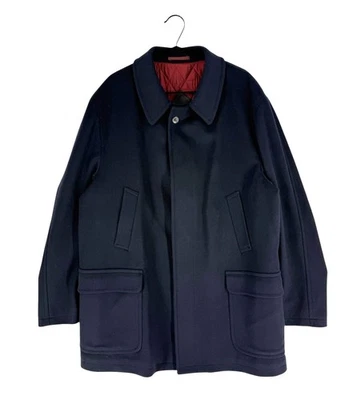 Vintage Pierre Cardin Homme 10% Cachemire 90% Laine Manteau Veste Taille XL - Photo 1/4