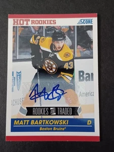 Matt Bartkowski 2011-12 Score Hot Rookies Auto - Bruins - handsigniert - Bild 1 von 2