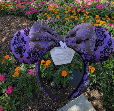 Orejas de papel tapiz púrpura mansión embrujada parques Disney 2025 NUEVO Disneyland Foto 1 de 2