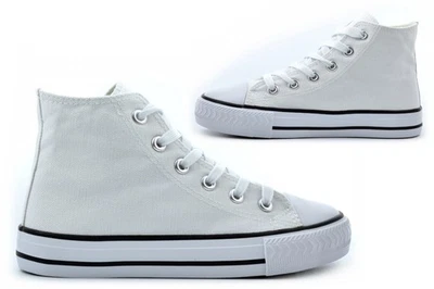 Jungen Pumps Mädchen Turnschuhe Mädchenpumps Jungen Turnschuhe All White Pumps Canvas Schuhe