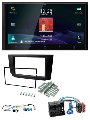 JVC USB Bluetooth 2DIN DAB MP3 Autoradio für Seat Ibiza 2017-2021 schwarz - Bild 1 von 4