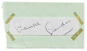 Laurie London. 1950s English Singer. Signed Cut Piece - Picture 1 of 1