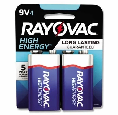 Baterías alcalinas Rayovac High Energy Premium 9V, lote de 3, 4 PAQUETES Foto 1 de 2