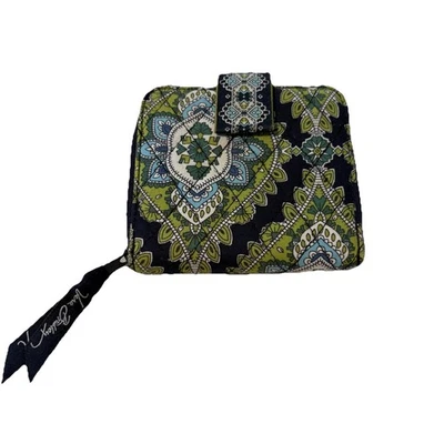 Cartera Vera Bradley para mujer pequeña plegable Cambridge retirada azul verde  Foto 1 de 4