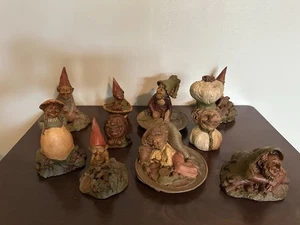 Estatuillas de gnomo vintage de Tom Clark - Juego de 10 coleccionables - Imagen 1 de 11