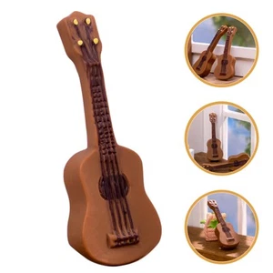 6 Pcs Mini Guitar Ornaments Small Creative Dollhouses Accessory Miniature Model - Picture 1 of 12