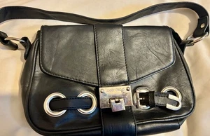 Jimmy Choo Ramona Black Leather Small, Shoulder / Hand Bag silver color trim - Picture 1 of 7