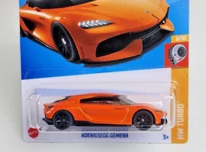 Hot Wheels Koenigsegg Gemera Super Custom Rueda Intercambio Jinetes Reales NARANJA - Imagen 1 de 2