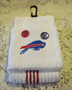 BUFFALO BILLS GOLF GIFT SET EMB TOWEL, 2 BALL MARKERS, (OUT OF PACKAGE) NEW - Picture 1 of 1