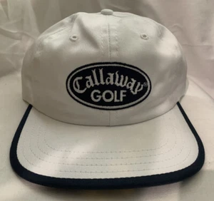 Gorra de golf Callaway gorra bordada blanca y azul marino ajustable - Imagen 1 de 3