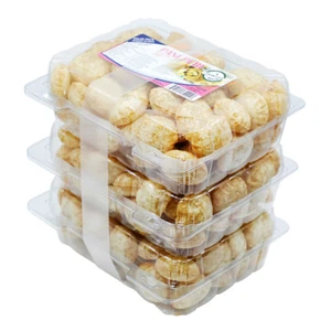 Pani Puri Paquete de 3 200 g Hecho de Pulvas de Smolina Sooji Golgappa Puchka - Imagen 1 de 2