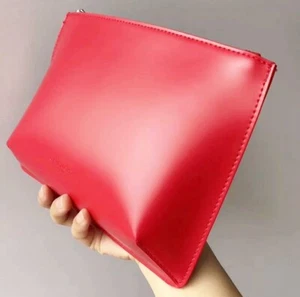 Givenchy Parfums Red Makeup Cosmetics Bag / Pouch / Clutch, Large Size, BrandNEW - Picture 1 of 8