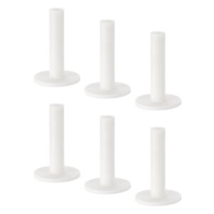 3.5 Inch Rubber Golf Tee, 6 Pack Tall Training Driving Range Tee Stable, White