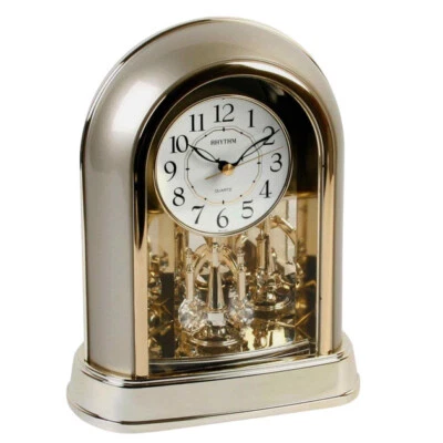 Reloj de Cuarzo Rhythm Gold Arch Mantel con Cristales 4SG696WR18 Foto 1 de 4