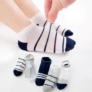 5 Pairs Baby Boys Girls Kids Cozy Cotton Breathable Summer Mesh Low cut Socks UK