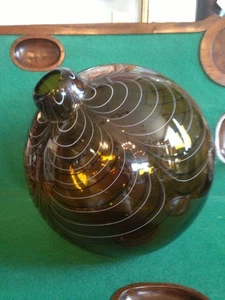 Large Alberto Dona 2004 Murano Hand Blown Swirled Art Glass Bottle Italian  - Picture 1 of 12