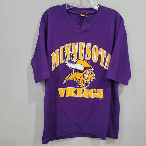Vintage 90s Sports Attack Minnesota Vikings Cris Carter 80  Jersey Shirt Mens L Cover
