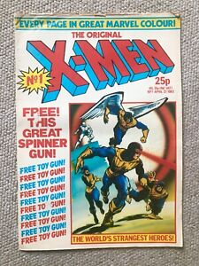 X-MEN #1, UK EDITION, 1983, JACK KIRBY, BRONZE AGE MARVEL COMIC ORIGINAL TEAM