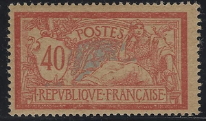 XX-02-3-2: Merson 40c rouge et bleu papier GC (n°119d) neuf sans trace de char. - Bild 1 von 1