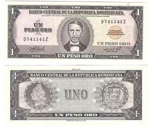 Dominican Republic - 1 Pesos 1976 aUNC / XF+ P. 108 Lemberg-Zp - Picture 1 of 1