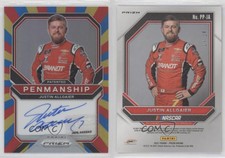 2021 Panini Prizm Patented Penmanship Rainbow /24 Justin Allgaier #PP-JA Auto