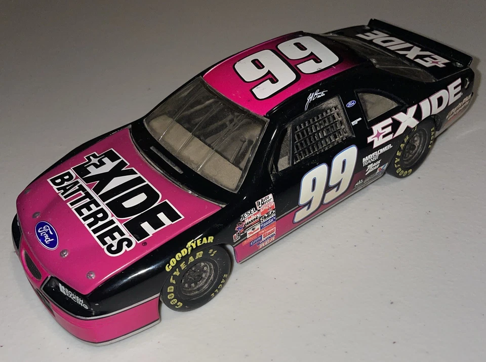 #99 Jeff Burton Exide 福特 Taurus 1/24 比例 NASCAR 压铸 1/24 无盒 — 第 1/4 张图片