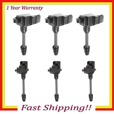 Bobina de encendido para UF138 UF263 Infiniti Nissan I30 Máxima 3,0 L JUEGO DE 6 PIEZAS * Foto 1 de 4