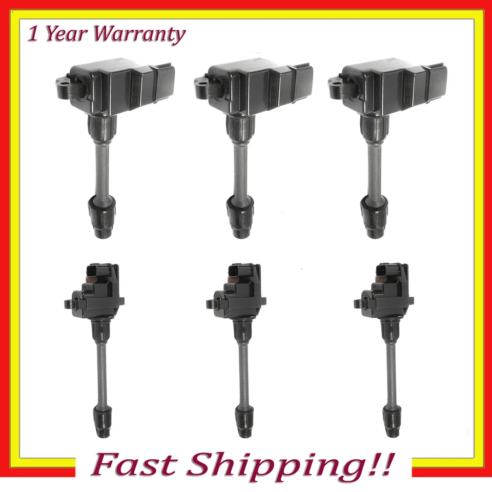 Bobina de encendido para UF138 UF263 Infiniti Nissan I30 Máxima 3,0 L JUEGO DE 6 PIEZAS * Foto 1 de 4