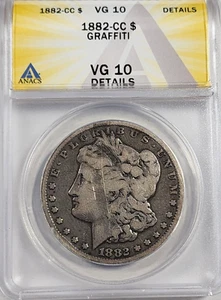 1882-CC Morgan Silver Dollar ANACS VG10 Details (G797) - Picture 1 of 4
