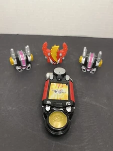 Power Rangers Operazione Overdrive Triple Megazord Rosa Rosso Tracker ��LOTTO TESTA - Foto 1 di 3