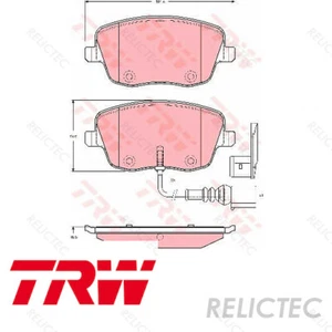Front Brake Pads Set Skoda Seat VW:IBIZA III 3,ROOMSTER,FABIA II 2,POLO,I 1 - Bild 1 von 3