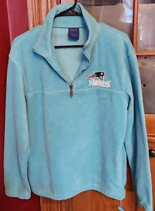 New England Patriots Long Sleeve Blue Fleece with Embroidered Logo - Size S - Picture 1 of 3