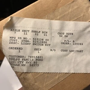 Ariens S-16H Light Switch Kit 51513800 NOS - Picture 1 of 1