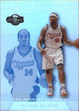 2007-08 Topps Co-Signers Silver Blue Foil Card #8A Elton Brand/Livingston