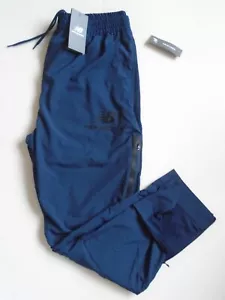 NEW BALANCE All Motion JOGGERS Mens Running Pants w/Mesh Dk. Blue Side Pkt. M,L - Picture 1 of 2