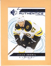 JAKUB ZBORIL 2018-19 SP BLUE ROOKIE AUTHENTICS #126 BOSTON BRUINS NM-MT