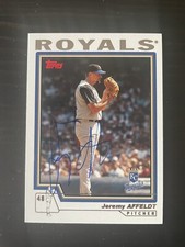 2004 Topps #376 Jeremy Affeldt Kansas City Royals Signed Card Autographed