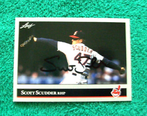 SCOTT SCUDDER autographed baseball card