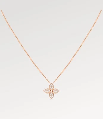 LOUIS VUITTON IDYLLE ЦВЕТОК КОМПЛЕКТ, ПОДВЕСКА И БРАСЛЕТ В РОЗОВОЕ ЗОЛОТО И БРИЛЛИАНТЫ - Изображение 1 из 4