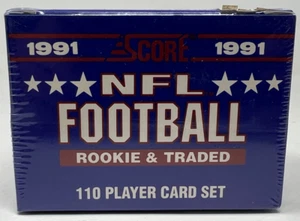 Score 1991 - NFL Football Rookie and Traded - 110 Card Set - New Unopened Box - Picture 1 of 6