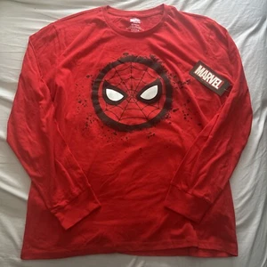 Spider-Man XL Long Sleeve Marvel Shirt Red Spidey Logo NEW WITH TAG NWT MARVEL - Picture 1 of 4